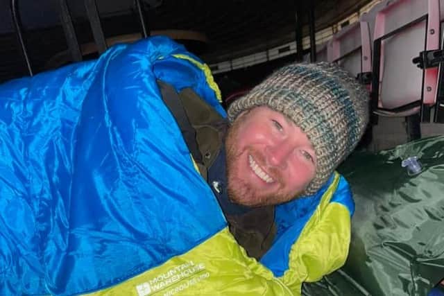 Kevin travelled from Dubai to join his sister Lyndsay at the sleepout.