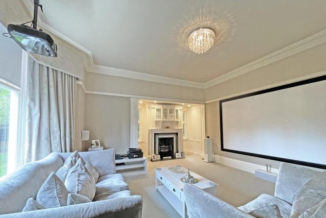 The space is ideal for enjoying a film with the family. Picture: Rightmove.