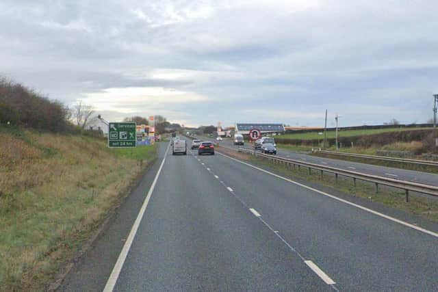The collision happened on a section of the A19 near the OK Diner. Image copyright of Google.