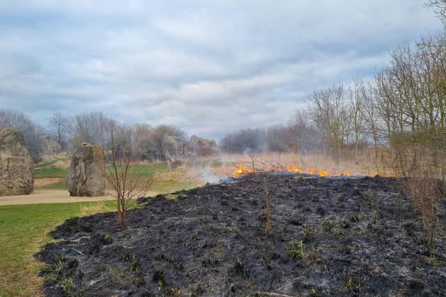 Firefighters were called to a fire at the park 4.30pm on Thursday, March 10./Photo: Summerhill Country Park and Visitor Centre