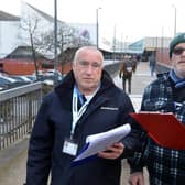 From left, Peter Joyce and Tony Richardson have launched a "no confidence" petition against Hartlepool Borough Council.