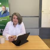 Hartlepool MP Jill Mortimer in her constituency office.