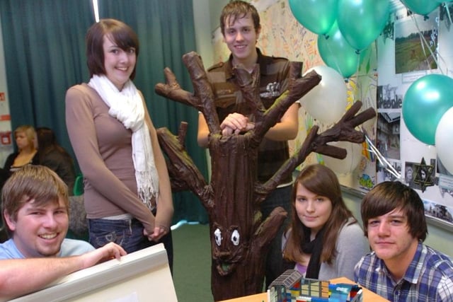These students were taking part in the Make Your Mark challenge at the school 14 years ago.