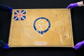 The flag from a 19th Century sledge in a doomed expedition is to be placed on display in Hartlepool