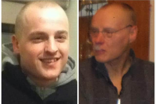 Peter Cooke junior (left) and his dad Peter senior died in an incident in Eaglesfield Road, Hartlepool on Friday, March 15. (Photo: Cleveland Police)