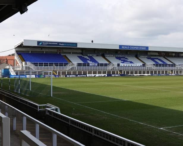 Hartlepool United's Suit Direct Stadium has a capacity of 7,856.