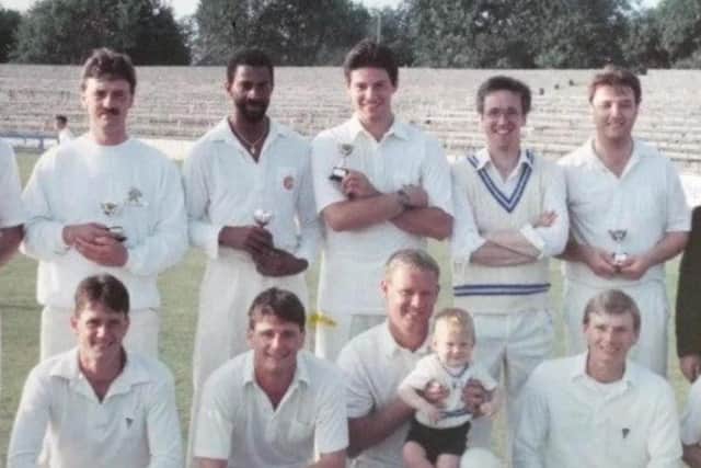 A charity cricket match will be played this weekend in Hartlepool in memory of Ian Jackson, back row centre, who died from cancer in 2016.