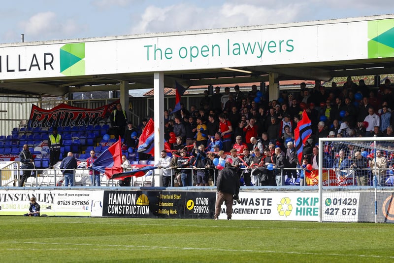 Almost 350 Aldershot fans made the long trip from Hampshire as part of their annual Tour of Duty. Now 15 years old, the tradition encourages Shots fans to travel in numbers and is not too dissimilar to the Poolie custom of wearing match fancy dress to the final away day of the campaign. The name Tour of Duty is a nod to the town's heritage as the home of the British Army.