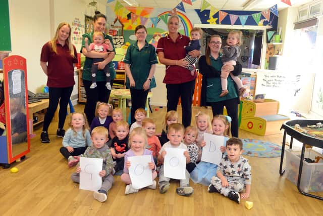 Little Stars Day Nursery celebrate maintaining their good Ofsted rating.