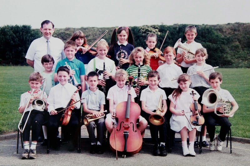 An undated picture of school musicians.
