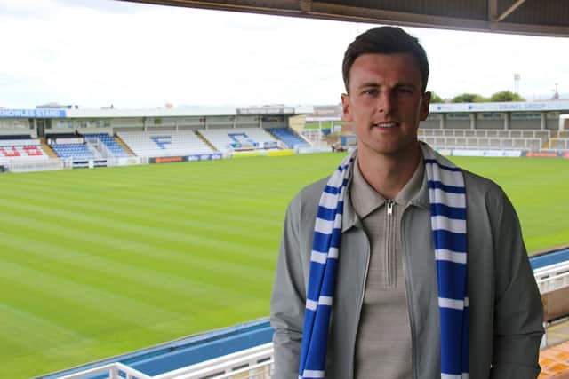 Jake Lawlor has recently signed for Pools (photo: HUFC)