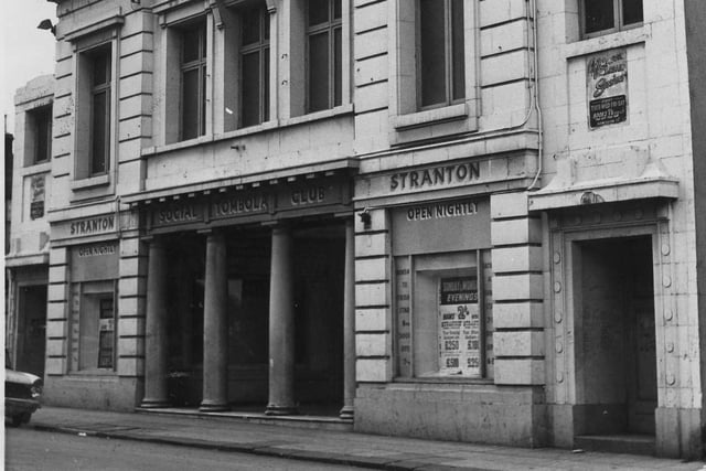 It is seen here in its days as the Stranton Social Tombola Club but it was previously the Gaumont Cinema on Stockton Road.