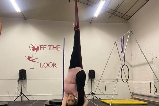 Lillie has been training aerial arts for just over three years.
