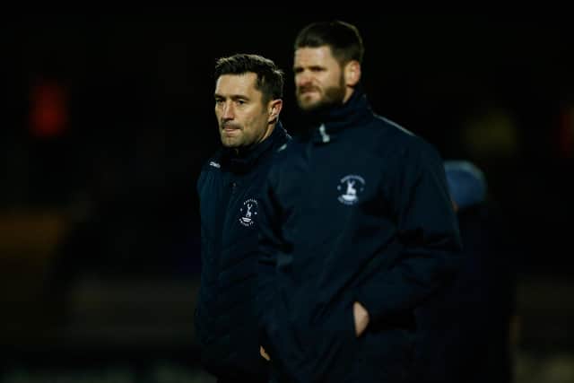 Graeme Lee admits it has been a tough process regarding his team selection for Hartlepool United's trip to Harrogate Town . (Credit: Will Matthews | MI News)
