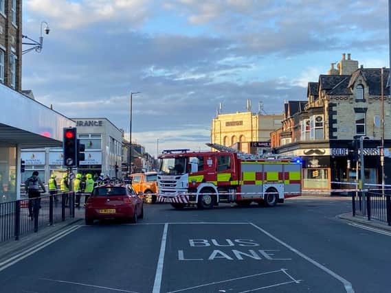 The junction of York Road and Victoria Road has been cordoned off by emergency services.