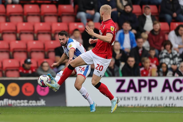 Tumilty came off the bench at Swindon and could start against Salford with both Jamie Sterry and Mouhamed Niang doubtful. (Credit: Dave Peters | Prime Media | MI News)