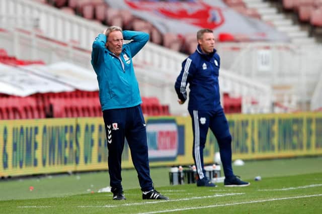 Middlesbrough boss Neil Warnock during his side's defeat by Cardiff City.