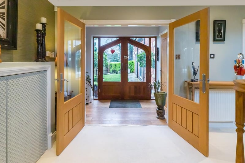 The entrance to the home providing plenty of natural light, giving a bright feel to the property.