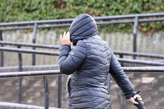 Leanne Wallace outside Teesside Magistrates Court, Middlesbrough. Picture by Frank Reid