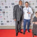 Left to right: John Barnes, Hartlepool runner Keith Hutchinson and Baroness Tanni Grey-Thompson. Picture: Ash Foster/PFC Trust