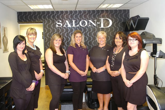 The girls from Salon D in York Road, Hartlepool, pictured back in 2010.