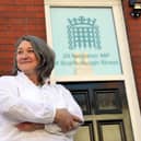 Hartlepool MP Jill Mortimer outside her constituency office.