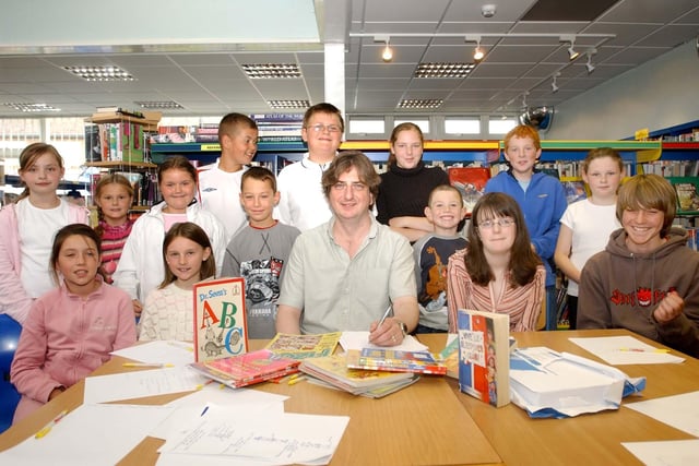 Radio script writing sessions held at the Owton Manor library in 2005.
