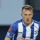 Luke Hendrie makes his third Hartlepool United debut against Wealdstone after joining on loan from Bradford City. (Credit: Will Matthews | MI News)
