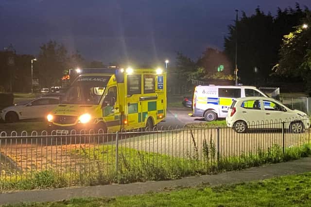 A man suffered a head injury in an incident near the Gallen Arms pub, off Clavering Road, Hartlepool.