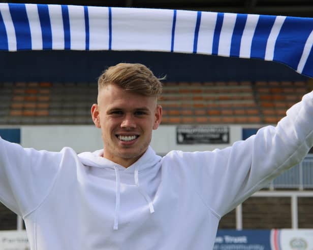 Lewis Cass has signed for Hartlepool United on loan (photo: Alex Chandy).