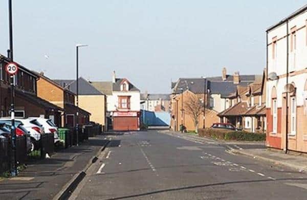 The incident took place in Hartlepool's Elliott Street.