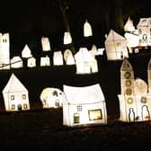 The "City of Light, City of Stories" lantern Display lights up College Green.