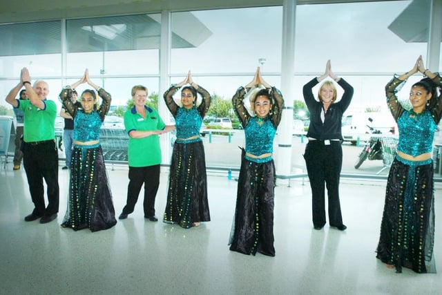 Trying out some Bollywood dancing at Asda in 2006. Remember this?