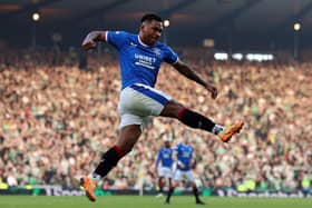 Alfredo Morelos is out of contract with Rangers in the summer. (Photo by Ian MacNicol/Getty Images)