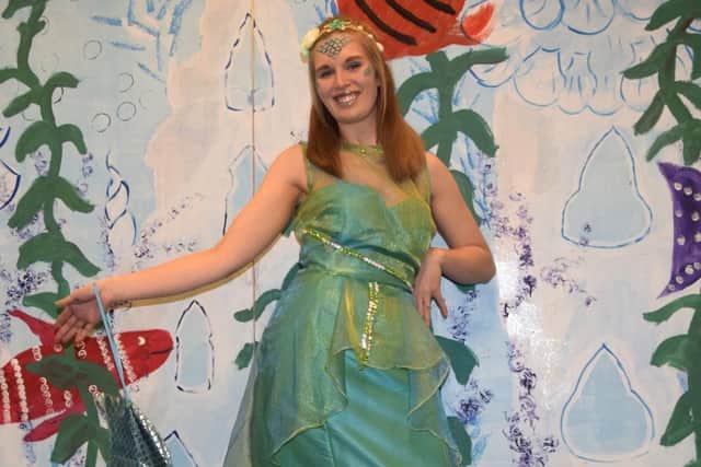 Lauren Price plays the principal role in Greatham Village Players' The Little Mermaid.