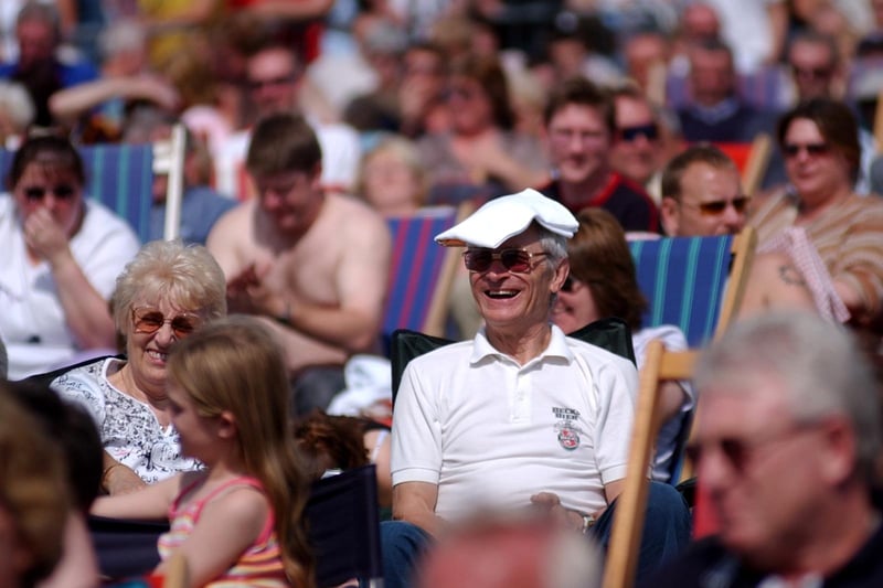 Back to 2004 for this picture in Bents Park. These fans were loving the July sun at the Catherine Cookson Festival.