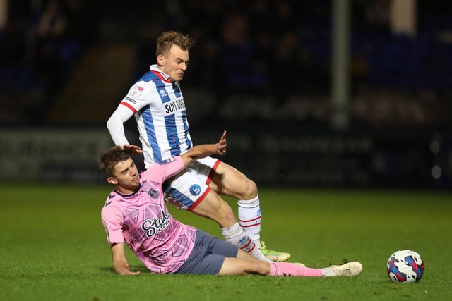 Paterson picked up his only yellow card of the season in the 1-1 draw with Colchester United. (Credit: Mark Fletcher | MI News)