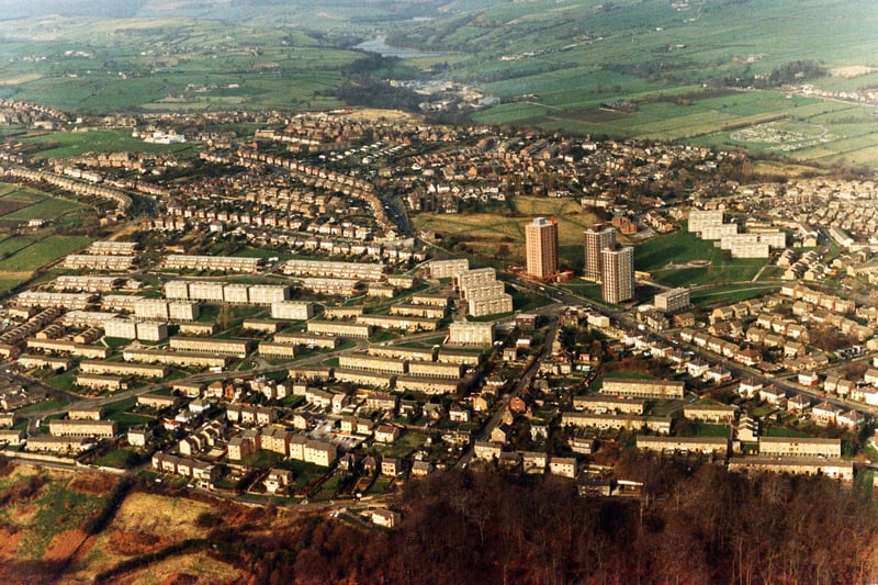 Stannington from the air in the 1990s