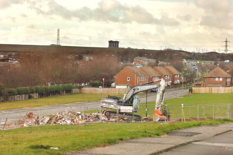 Demolition work under way in 2008 but do you recognise the street?
