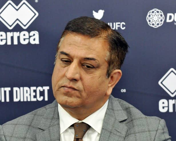 Hartlepool United chairman and owner Raj Singh has rejected a takeover bid from a mystery consortium. Picture by FRANk REID