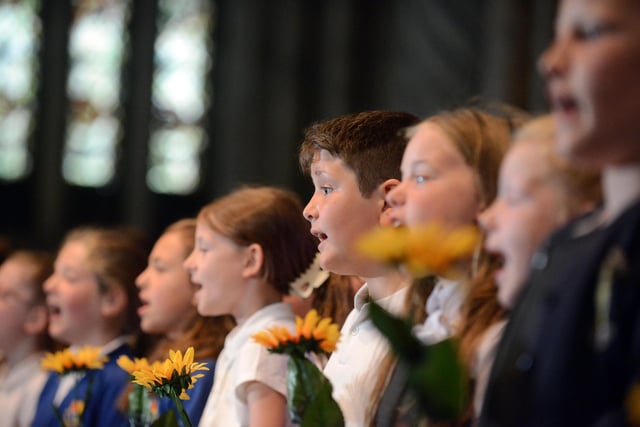 Pupils aged between eight and 18 performed in Durham earlier today.