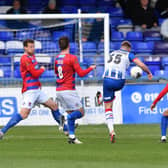 Skipper Nicky Featherstone made a rare mistake as Pools' final home game of the season ended in a draw.
