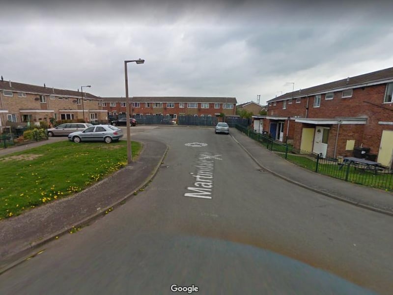 On or near Martindale Walk, Carcroft: One incident reported