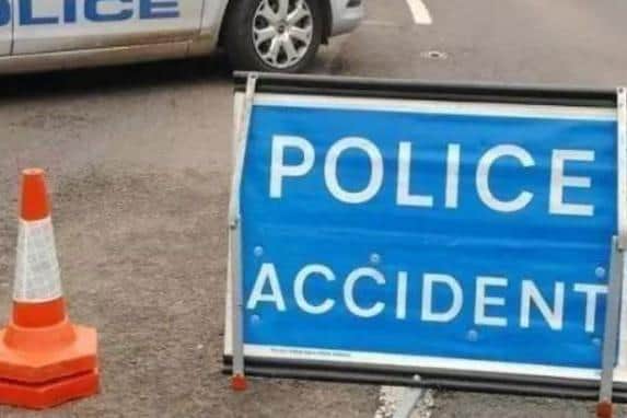 Police are attending a two vehicle accident on the A1M northbound carriageway.