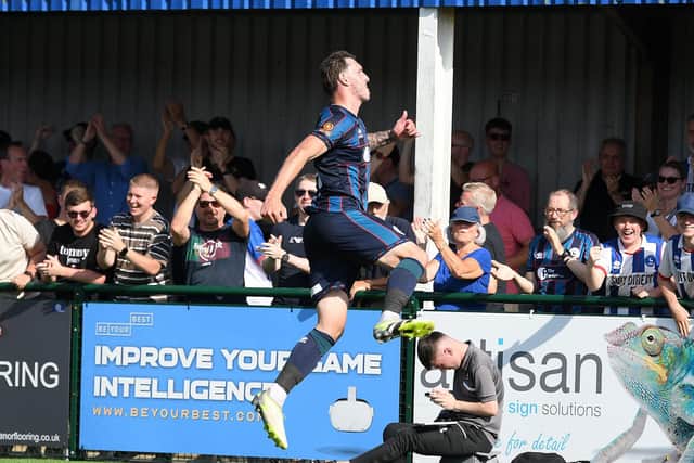 Callum Cooke gave Hartlepool United the lead at Oxford City.