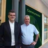 Communicate's Tony Snaith, right, with Better's Paul Bell.