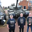 Heugh Battery Museum  staff and volunteers wearing their exclusive War To End All Wars t-shirts. Left to right: Carole Baldwin, Andy Stephens, Tony Armstrong and Diane Stephens. Picture by FRANK REID