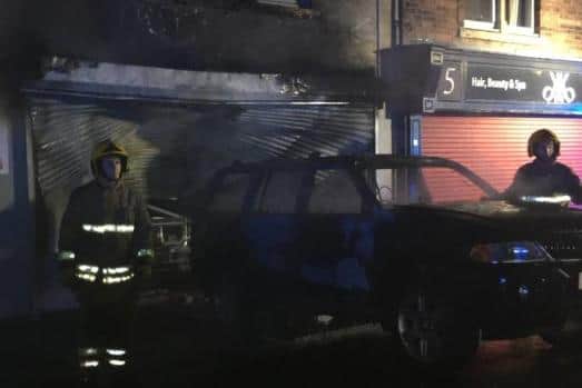 A photo shared County Durham and Darlington Fire and Rescue Service after its crews managed to put out the blaze.