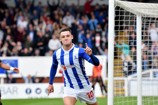 Luke Molyneux has enjoyed his start to life in League Two this season with Hartlepool United. Picture by FRANK REID