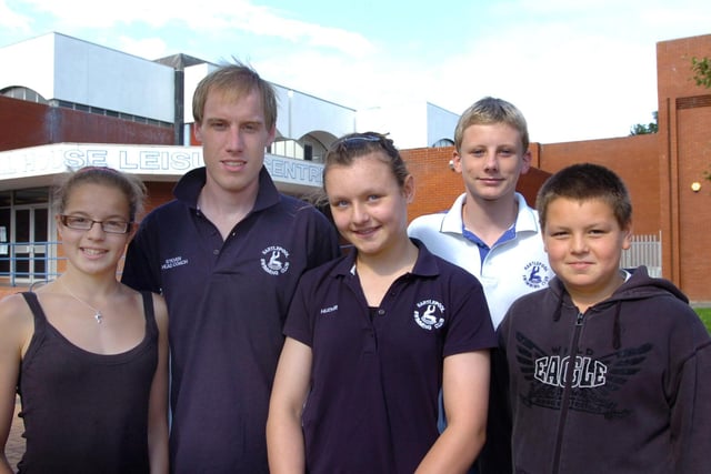 Members of Hartlepool Swimming Club in 2008.